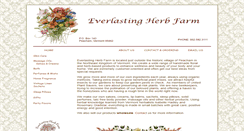 Desktop Screenshot of everlastingherbfarm.net
